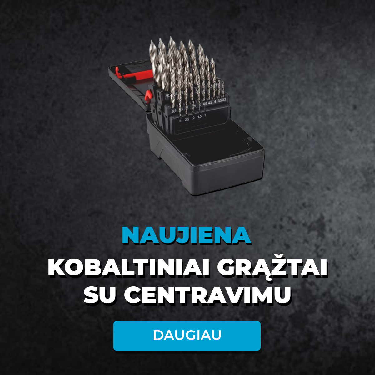 Kobaltiniai grąžtai su centravimu – naujiena Listo.lt